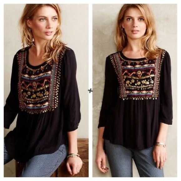 Anthropologie Ari Embellished HD in Paris tunic - Picture 3 of 13